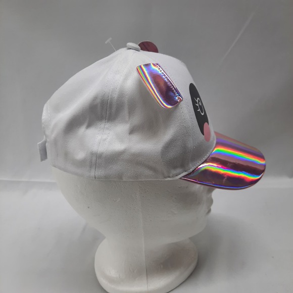 .New Girls White Pink Panda Bear Hat Youth - Picture 3 of 5